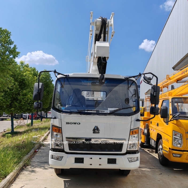 Sinotruk howo 14m 16m vehicle mounted aerial work platform,Chengli Special Automobile Co.,Ltd,Sinotruk howo 14m high aerial platform lifting cherry picker boom lift