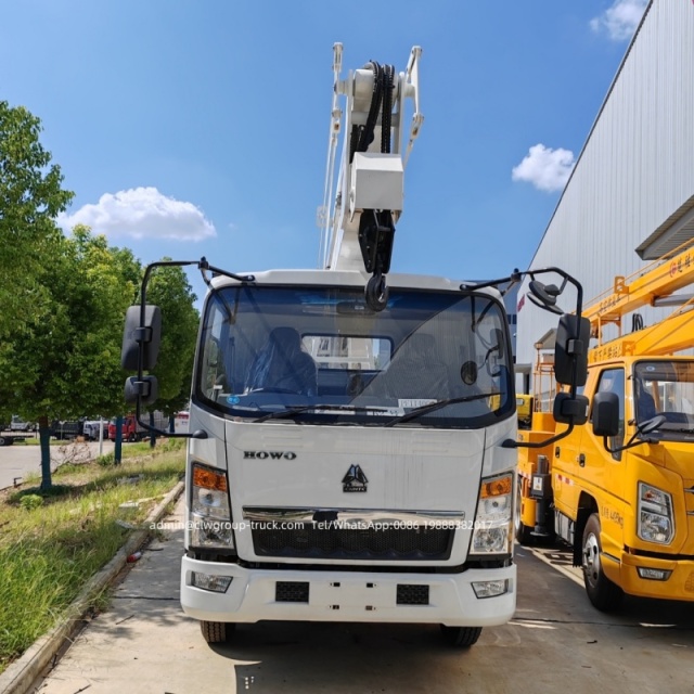 Sinotruk howo 14m 16m vehicle mounted aerial work platform,Chengli Special Automobile Co.,Ltd,Sinotruk howo 14m high aerial platform lifting cherry picker boom lift