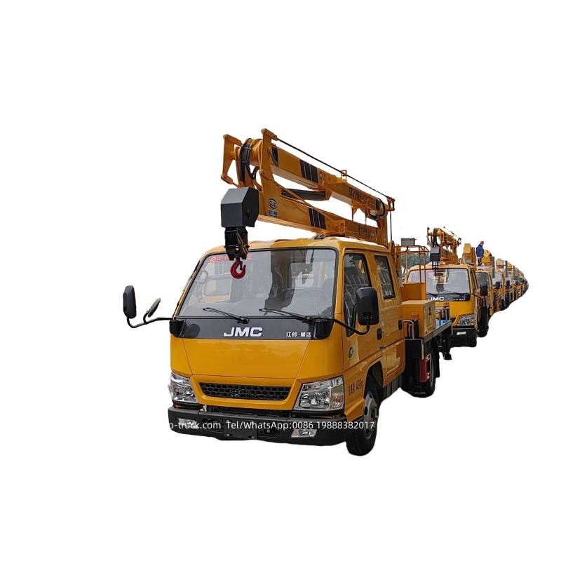 JMC 14m truck mounted manlift platform aerial working,Chengli Special Automobile Co.,Ltd,JMC 14m 16m 18m street light maintenance cherry picker bucket truck