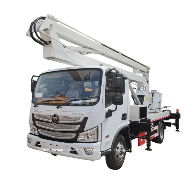 Foton 14m 16m aerial manlift work platform truck,Chengli Special Automobile Co.,Ltd,Foton with cummins engine cherry picker aerial bucket truck for sale
