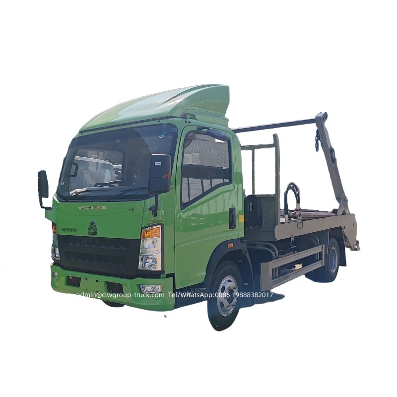 skip bins loader garbage truck sinotruk howo