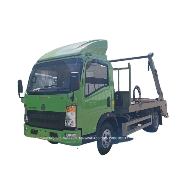 skip bins loader garbage truck sinotruk howo