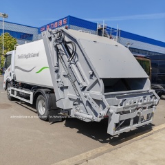 rear lift waste compactor truck