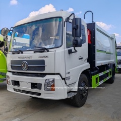 Dongfeng 15m3 waste bin refuse collector garbage truck,Chengli Special Automobile Co.,Ltd,Dongfeng rear loader container collector compacting trash garbage