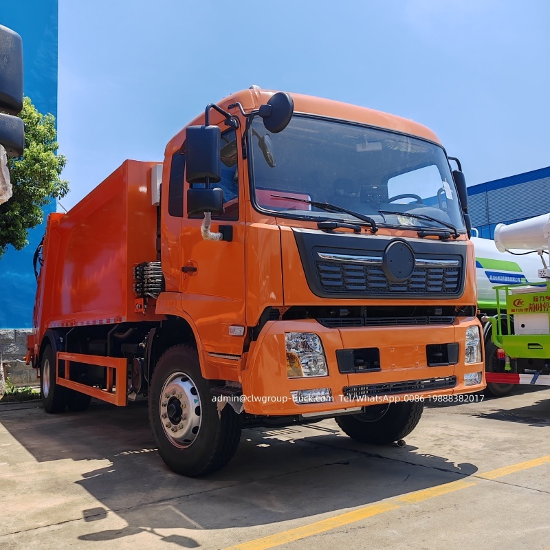 dongfeng dfac car trash compactor garbage