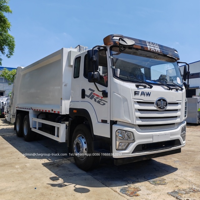 18 cubic meter refuse compactor garbage truck