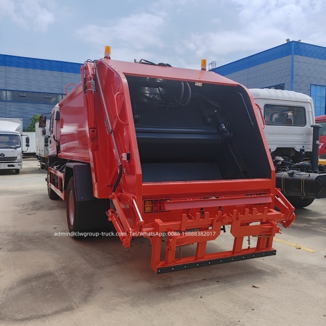 Isuzu FVR mobile trash compactor garbage truck for sale,Chengli Special Automobile Co.,Ltd,Isuzu rear loader container bin lifter compressor garbage truck