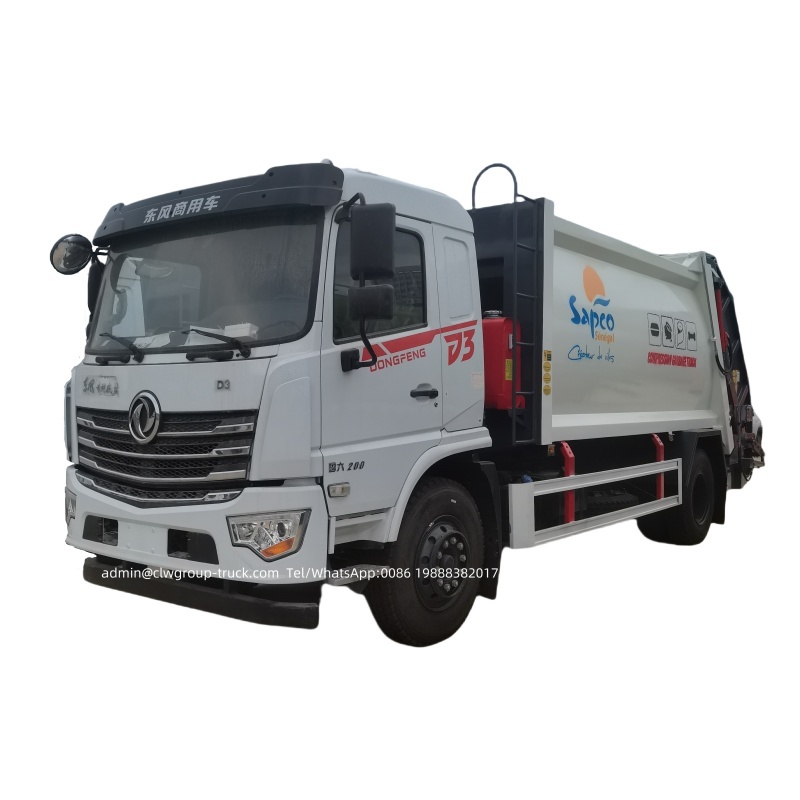 Dongfeng trash load dumpster truck mounted garbage compactor ,Chengli Special Automobile Co.,Ltd,dongfeng 4x2 15tons truck mounted garbage compactor truck for sale