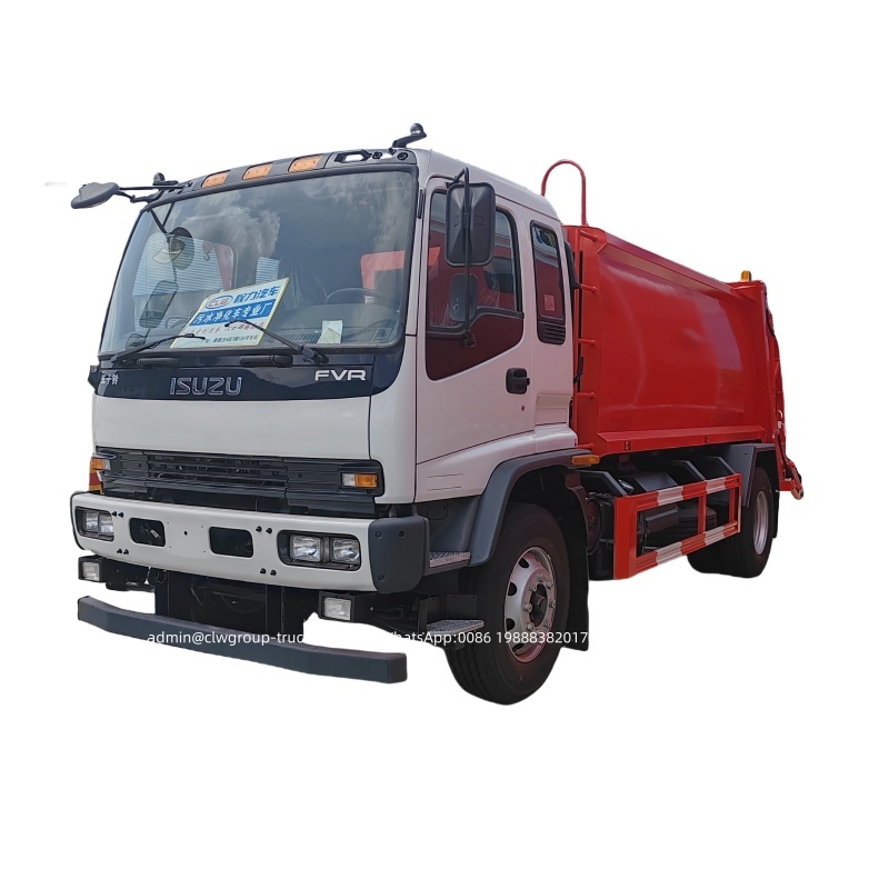Isuzu FVR mobile trash compactor garbage truck for sale,Chengli Special Automobile Co.,Ltd,Isuzu rear loader container bin lifter compressor garbage truck