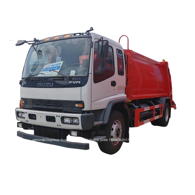 Isuzu FVR mobile trash compactor garbage truck for sale,Chengli Special Automobile Co.,Ltd,Isuzu rear loader container bin lifter compressor garbage truck