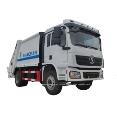 Shacman 6 wheeler 14 cubic meters dumpster garbage truck,Chengli Special Automobile Co.,Ltd,Shacman 4x2 rear loading rubbish bin trash compactor truck dimension