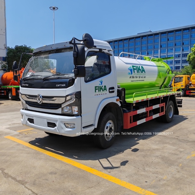 china 4x2 vacuum sewage sucking truck