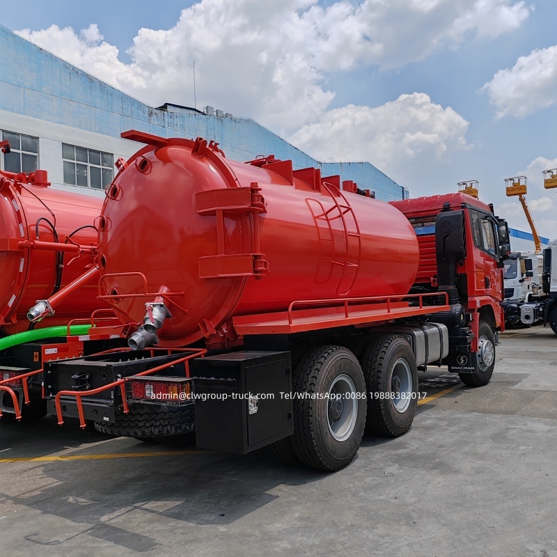 16 m3 vacuum sewage tank truck for sewer cleaning