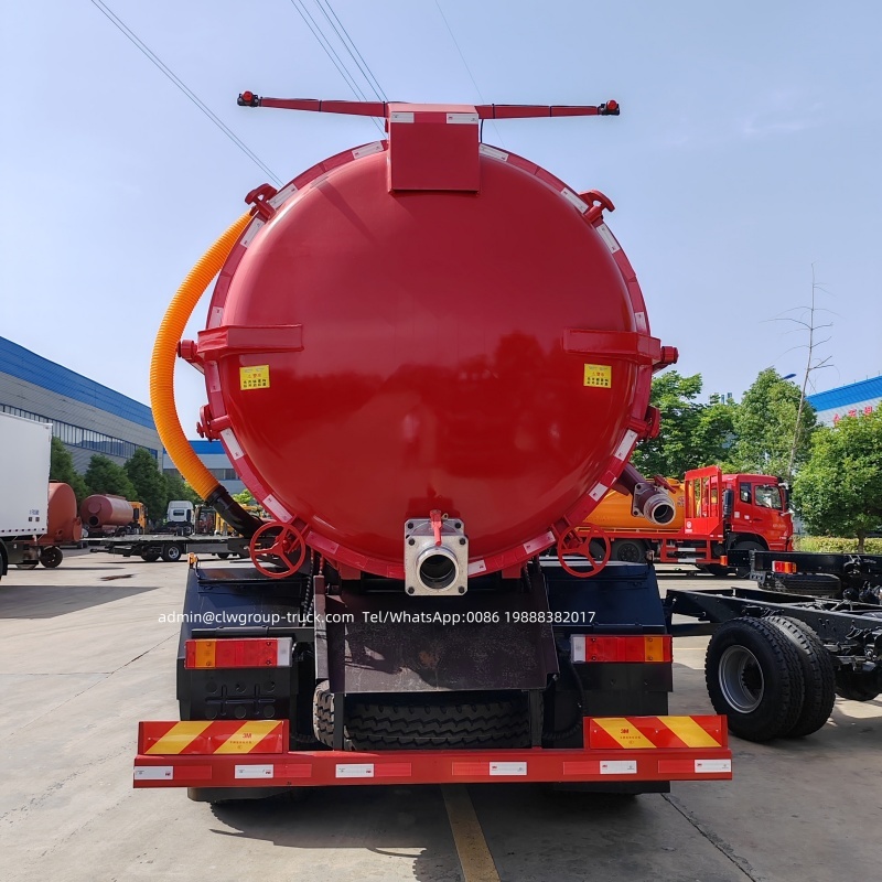 Dongfeng 12 wheeler 8x4 20tons 25tons sludge sewage transport truck,Chengli Special Automobile Co.,Ltd,Dongfeng 8x4 20tons 25tons sewage drains cleaning sewer vacuum truck