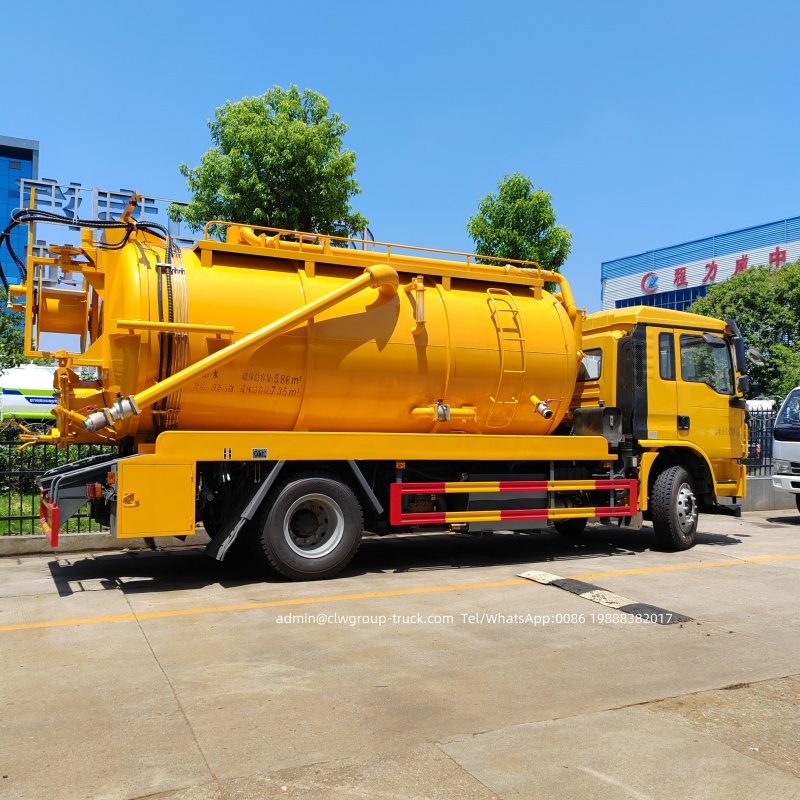 sewage suction tanker truck