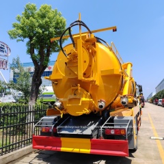 Shacman 6 wheeler 12m3 15m3 truck washing pump high pressure sewage vacuum truck,Chengli Special Automobile Co.,Ltd,Shacman 15000l sewage vacuum pressure wash liquid waste pump truck