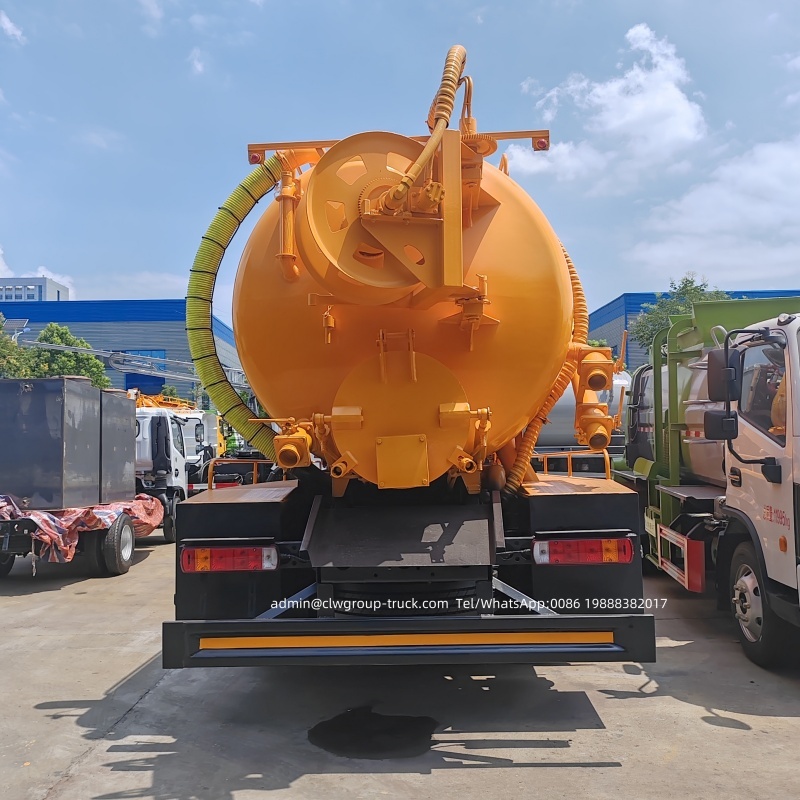Foton 15m3 vacuum pump suction sewage truck,Chengli Special Automobile Co.,Ltd,Foton 12m3 15m3 drain combined vacuum suction and sewer jetting truck