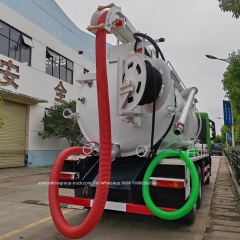 Foton 6x4 10 wheeler 20tons truck sewer and drain cleaning vacuum tanker,Chengli Special Automobile Co.,Ltd,Foton 6x4 high pressure sewer and drain cleaning sewage vacuum truck
