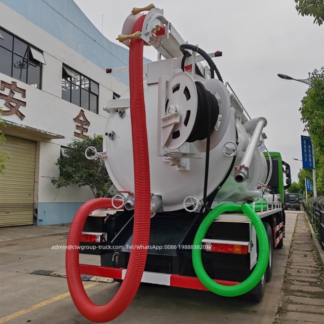 Foton 6x4 10 wheeler 20tons truck sewer and drain cleaning vacuum tanker,Chengli Special Automobile Co.,Ltd,Foton 6x4 high pressure sewer and drain cleaning sewage vacuum truck