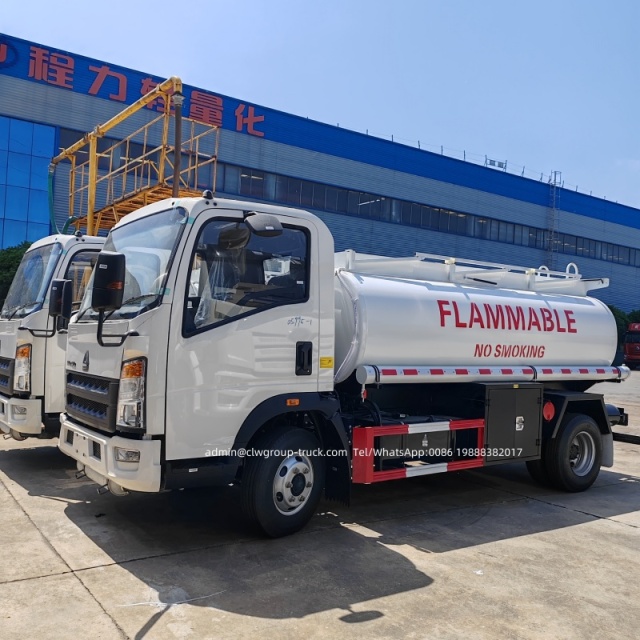 4000 liters diesel tanker truck
