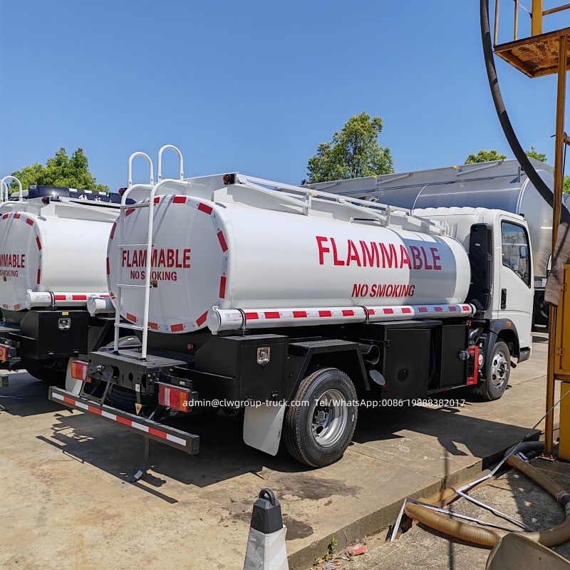 refuel tanker truck with pump