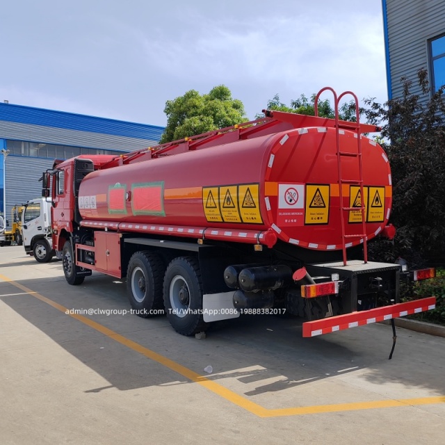 6x6 military fuel tanker truck