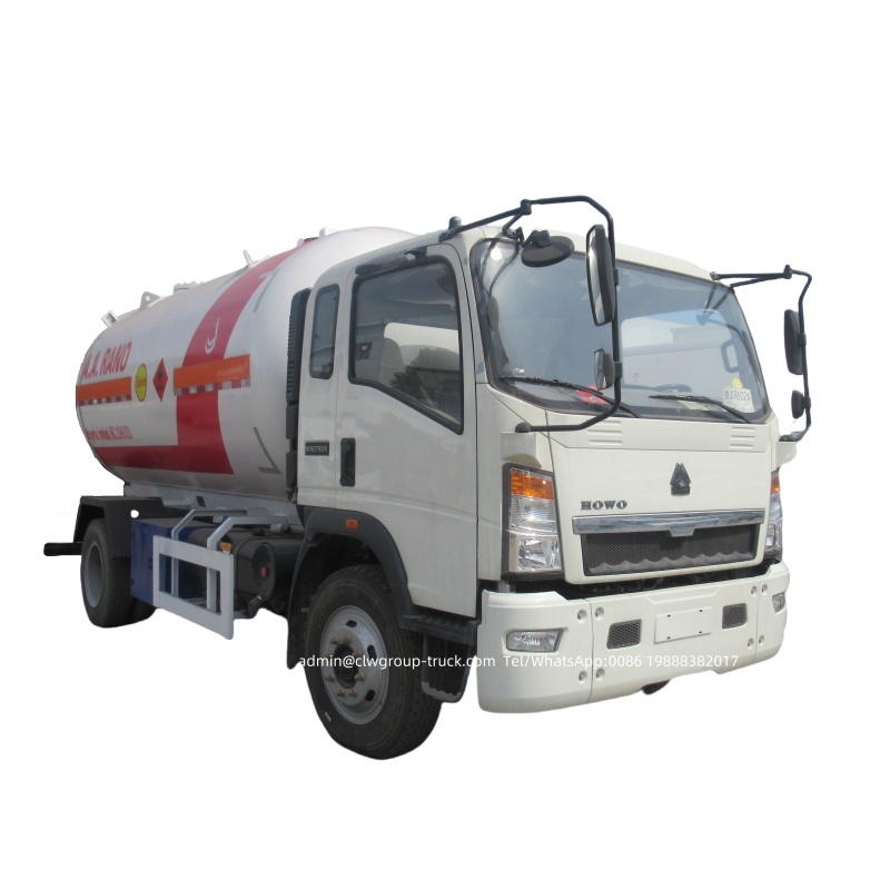 lpg tank truck with dispenser