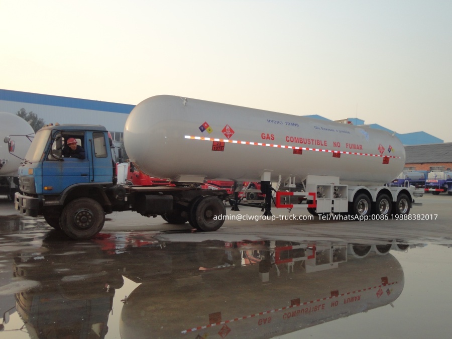 asme lpg bullet tank transport trailer 