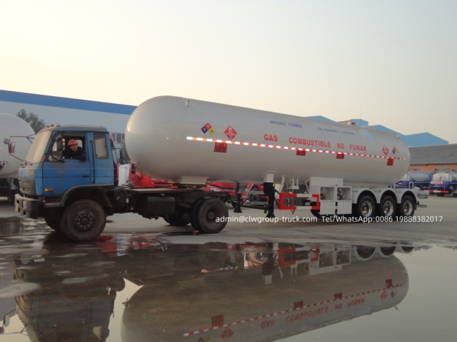 asme lpg bullet tank transport trailer 