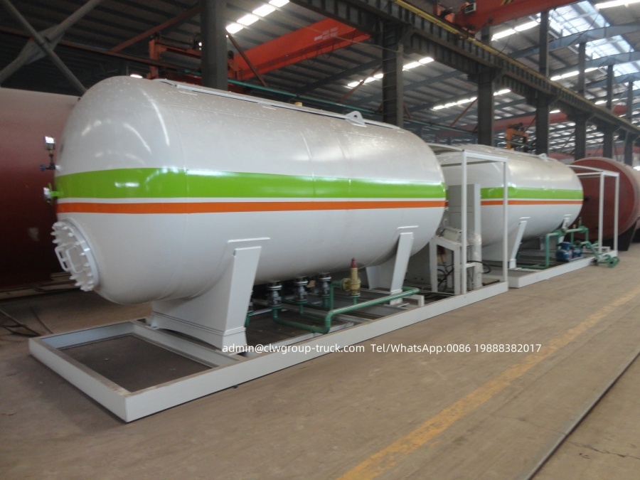 portable lpg station tank set15m3 for domestic gas