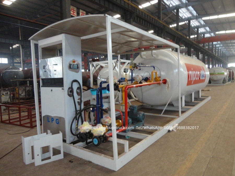lpg gas cylinder filling station with lpg filling scale