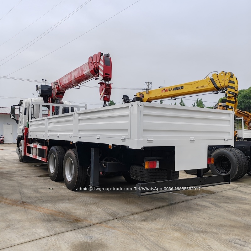 isuzu 6x4 10 tons crane truck