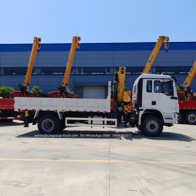 shacman folding truck crane