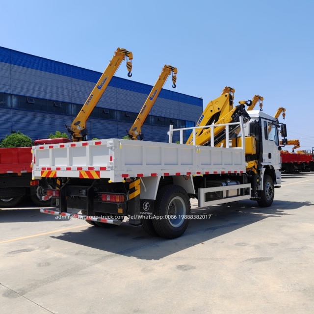 6 wheelers crane trucks folding 