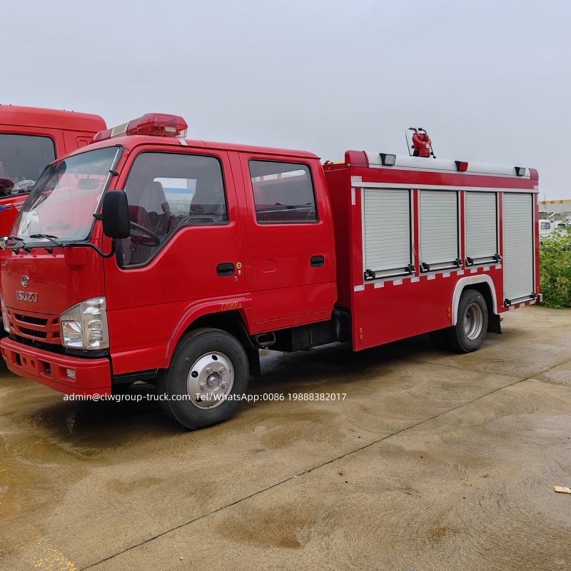 isuzu water tanker foam fire truck
