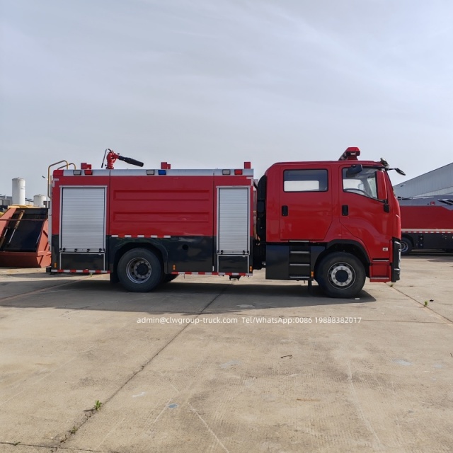 fire truck with water tanker
