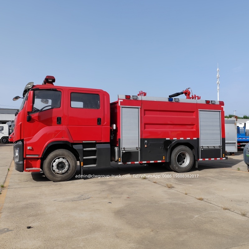 rescue water and foam fire fighting pump truck