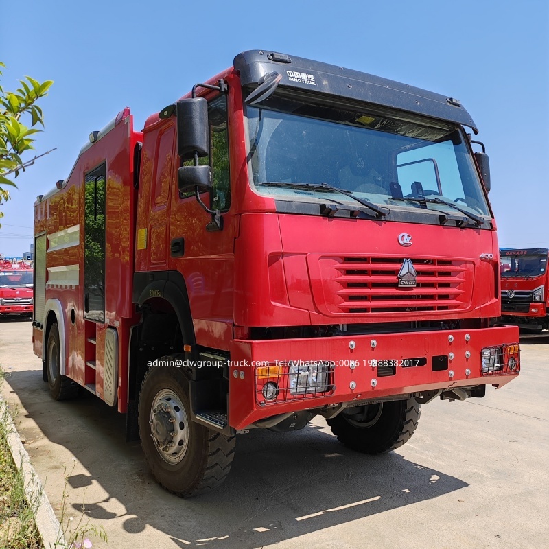 sino howo fire fighting truck
