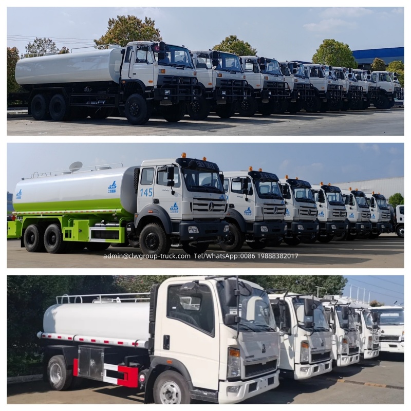 bulk water tanker truck