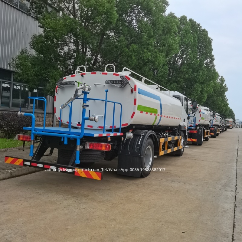 water tank street green garden spraying