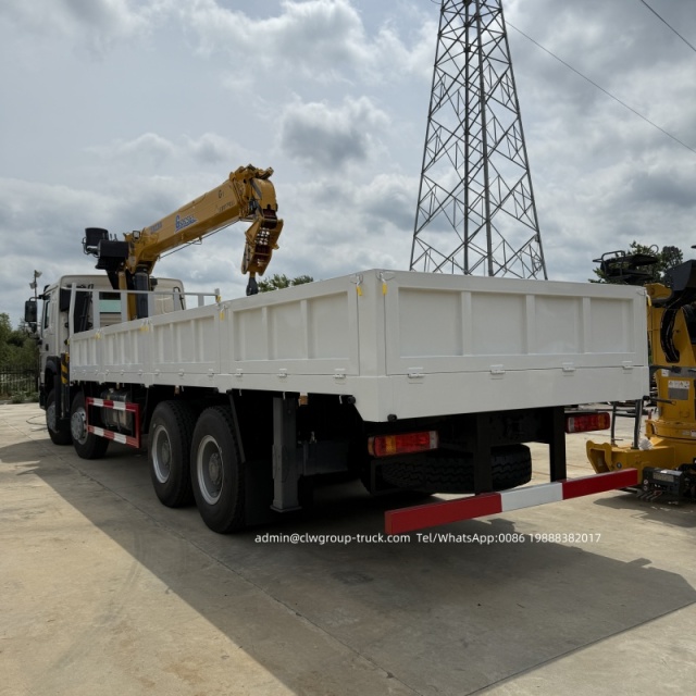 sinotruk howo 8x4 crane truck for sale