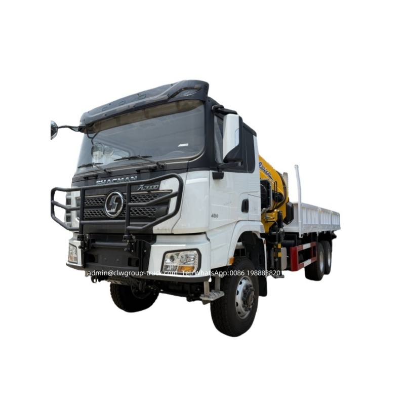 shacman truck mounted folding knuckle lorry crane