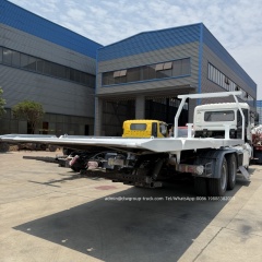 flat bed towing wrecker truck