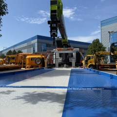 wrecker truck with crane