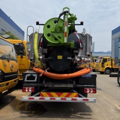 Shacman 4x2 7m3 sewage tanker 5m3 pressue clean water tanker jet vacuum suction combined cleaning truck,Chengli Special Automobile Co.,Ltd,Shacman 12tons sewer jetter water clean pressure vacuum suction truck