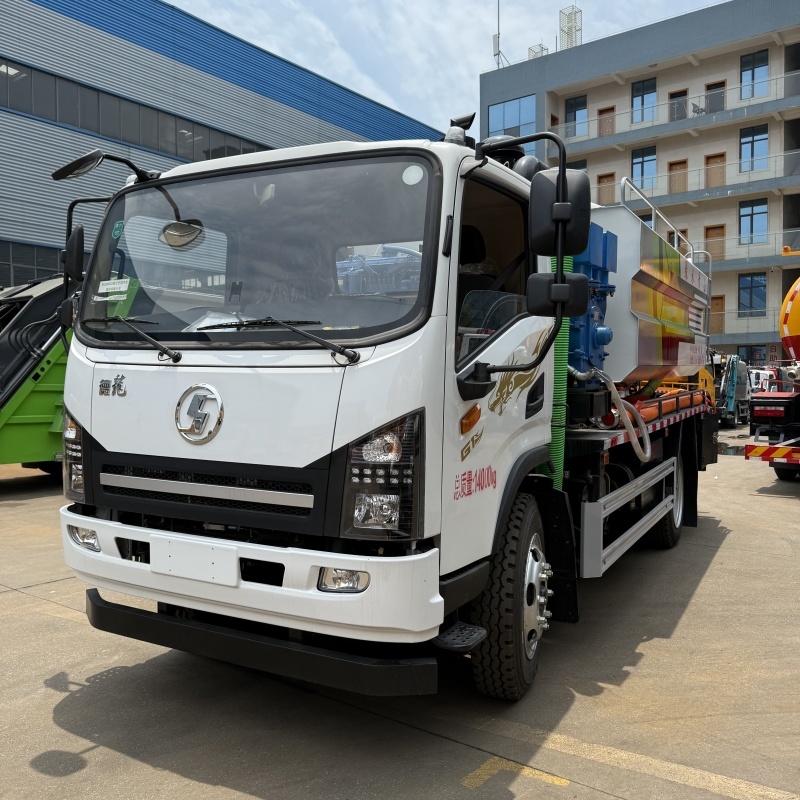 Shacman 4x2 7m3 sewage tanker 5m3 pressue clean water tanker jet vacuum suction combined cleaning truck,Chengli Special Automobile Co.,Ltd,Shacman 12tons sewer jetter water clean pressure vacuum suction truck