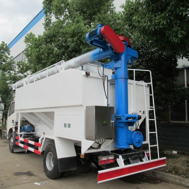 Dongfeng 5 tons 10m3 electric auger bulk feed discharge transportation truck for cow chicken pig cattle,Chengli Special Automobile Co.,Ltd,Dongfeng 4x2 5tons 10m3 bulk feed transportation electric auger truck