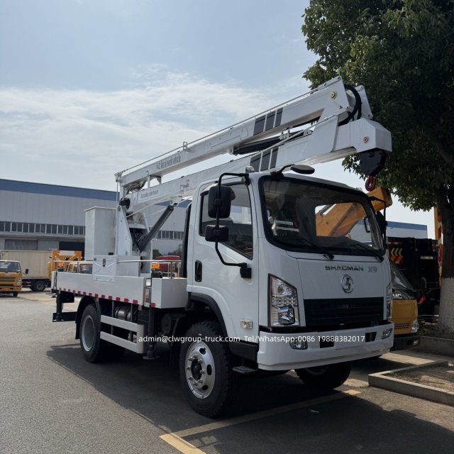 Shacman 12m 14m hydraulic arm lift platform ladder high altitude operation trucks,Chengli Special Automobile Co.,Ltd,shacman 14 16 18 meters hydraulic platform aerial device insulated bucket truck