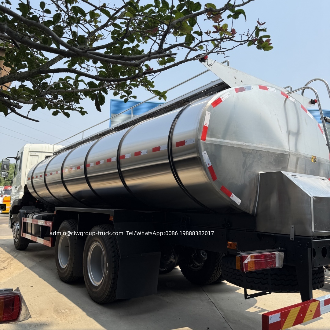 Dongfeng 6x4 22tons 25tons stainless steel dairy milk transport truck for sale,Chengli Special Automobile Co.,Ltd,Dongfeng 6x4 20,000l stainless steel tanker truck mounted dairy milk delivery