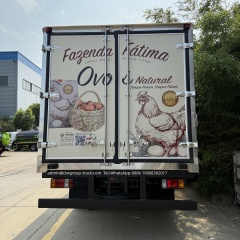 Isuzu 130hp 6tons egg transportation frozen chicken meat refrigerated van,Chengli Special Automobile Co.,Ltd,Isuzu 6tons 8tons frozen chicken egg transportation fridge truck with meat rails